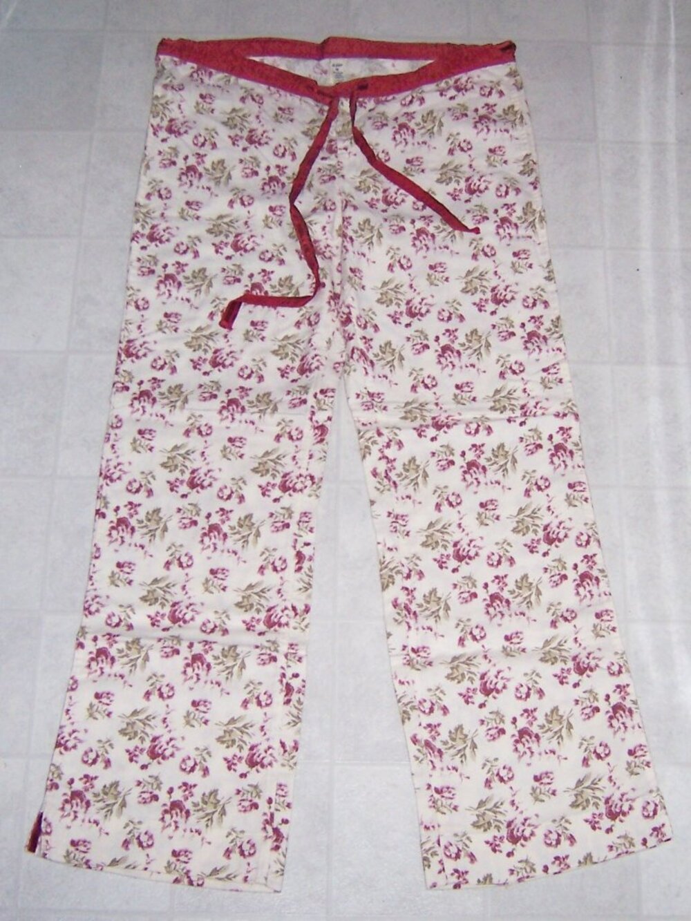 Vintage Abercrombie & Fitch Womens Cotton Flannel Floral Pajama Pants Size M NWT